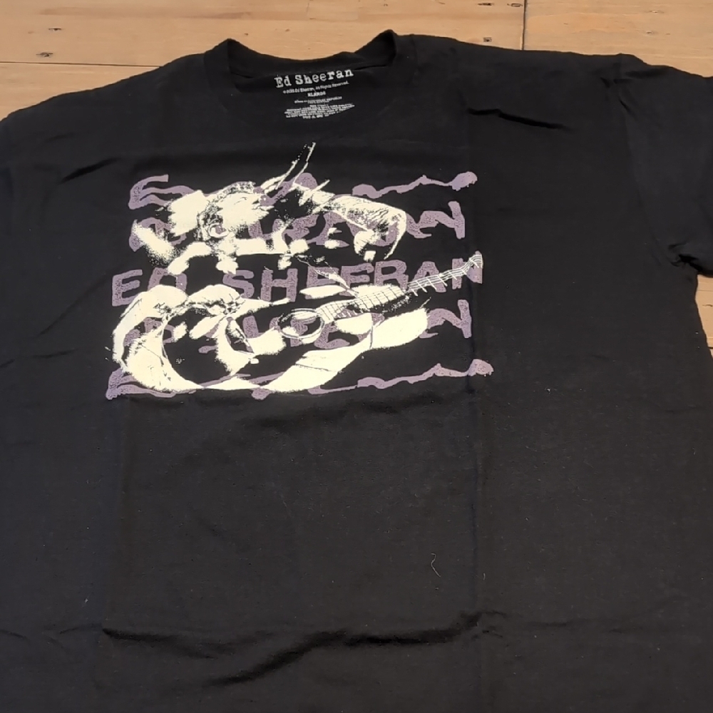 Ed Sheeran Shirt Womens XL Black T-shirt Tee - Picture 4 of 13
